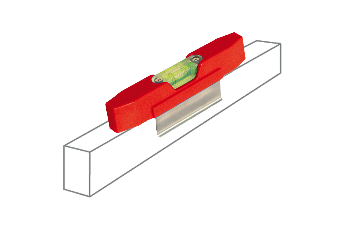 Wasserwaage für Aluminiumlineal