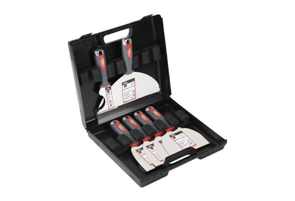Set für Trockenbauer mit 6 ALU-CHOC®-Spachtel
