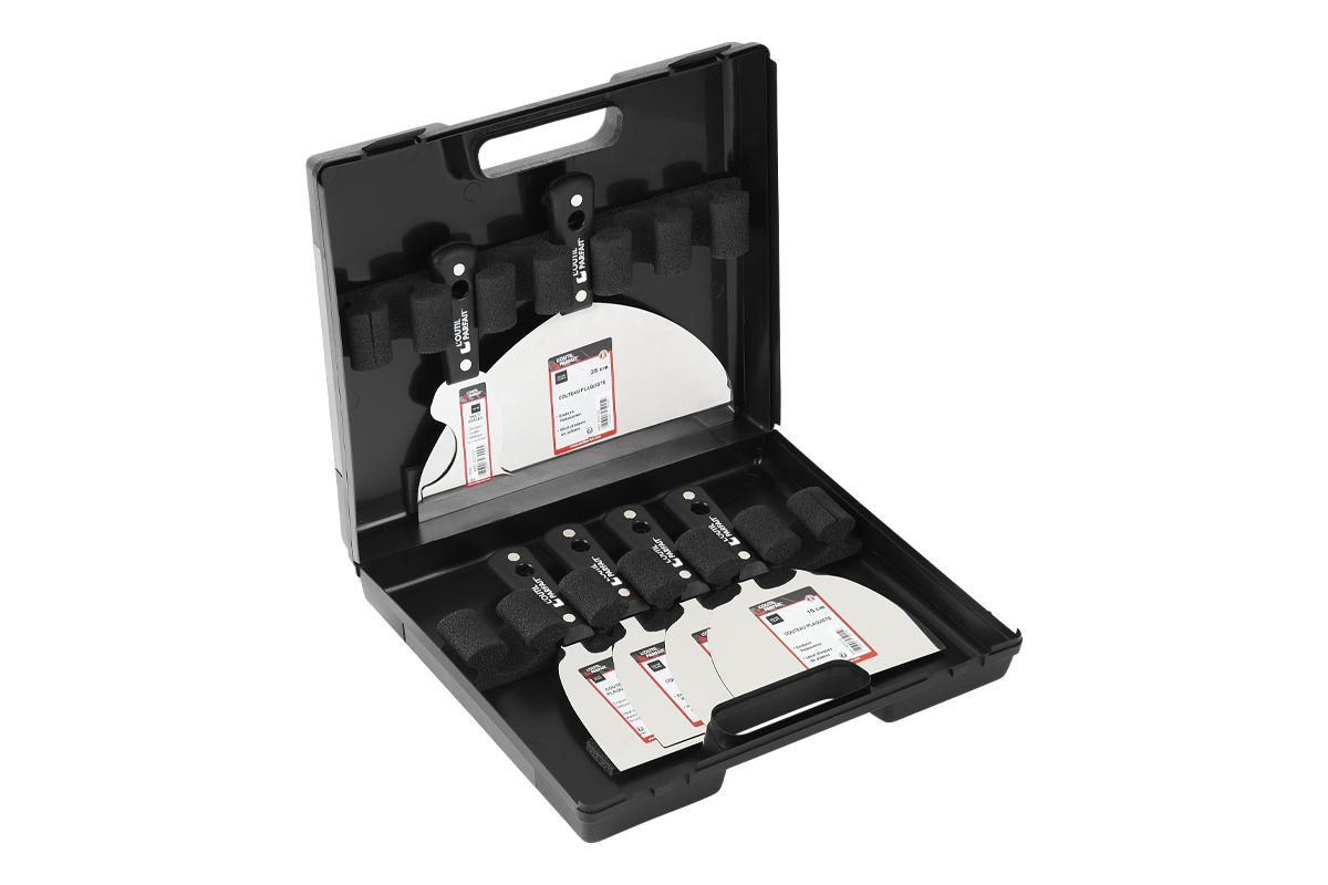 Koffer mit 6 Spachteln f&uuml;r Trockenbauer