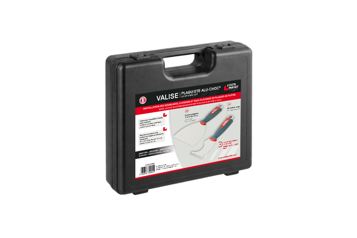 Set f&uuml;r Trockenbauer mit 6 ALU-CHOC&reg;-Spachtel